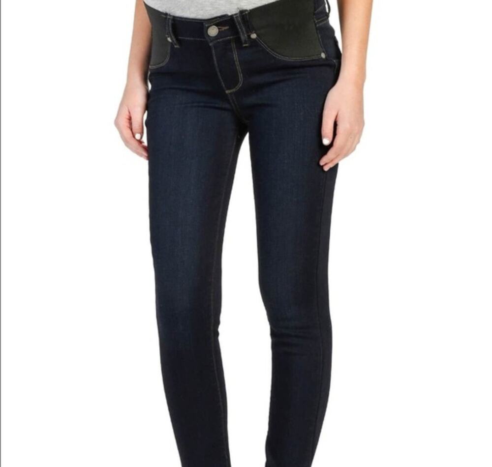 Paige Denim Verdugo Ankle Maternity Stretch Dark Wash Mona Size 29
